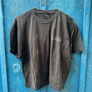 Cropped Vans “Forever Warped” front and back design t-shirt